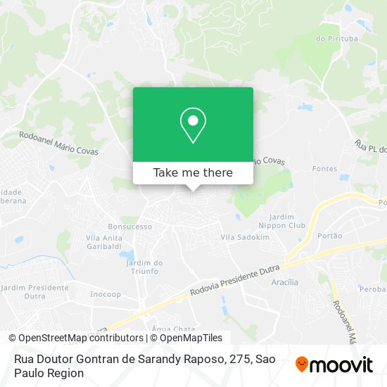 Rua Doutor Gontran de Sarandy Raposo, 275 map