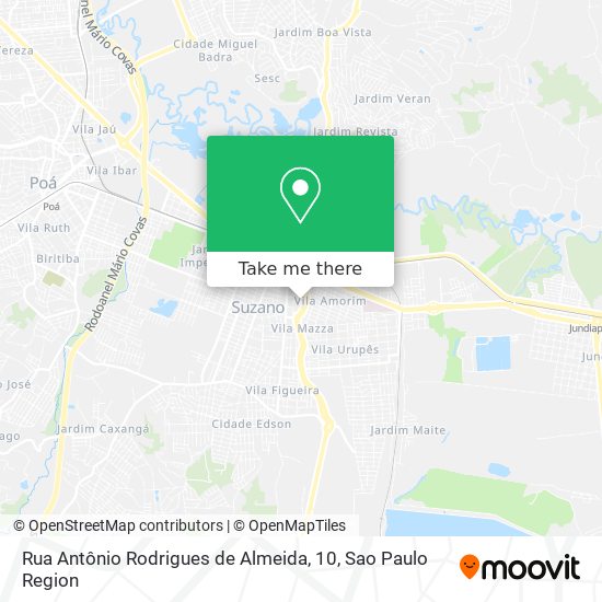 Rua Antônio Rodrigues de Almeida, 10 map