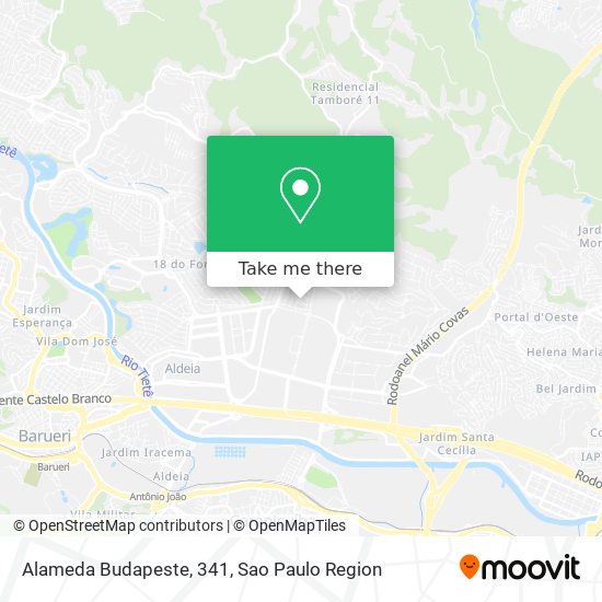 Mapa Alameda Budapeste, 341