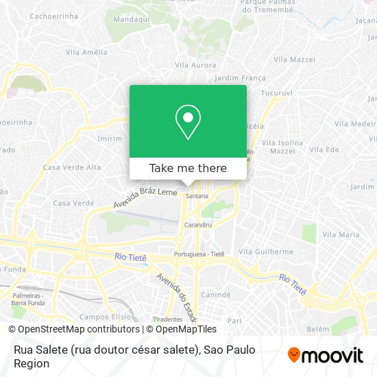 Mapa Rua Salete (rua doutor césar salete)