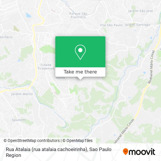 Mapa Rua Atalaia (rua atalaia cachoeirinha)