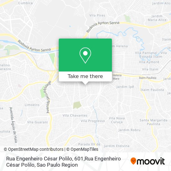 Rua Engenheiro César Polilo, 601,Rua Engenheiro César Polilo map