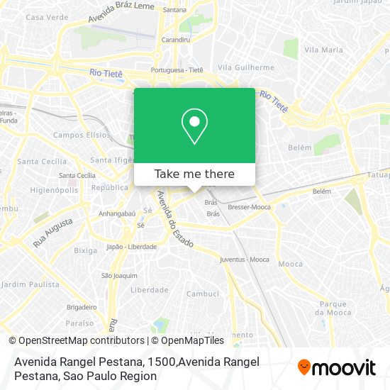 Mapa Avenida Rangel Pestana, 1500,Avenida Rangel Pestana