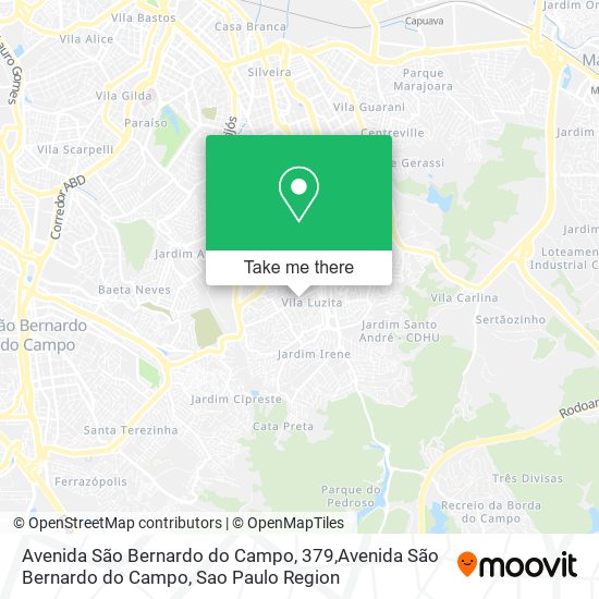 Avenida São Bernardo do Campo, 379,Avenida São Bernardo do Campo map