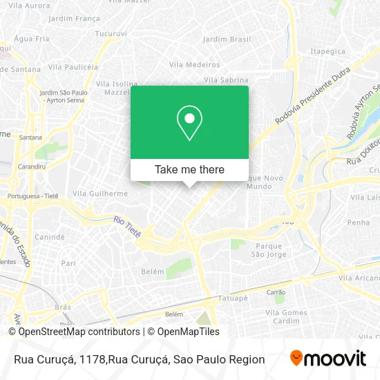 Mapa Rua Curuçá, 1178,Rua Curuçá