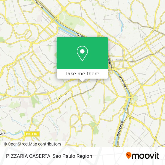 Mapa PIZZARIA CASERTA