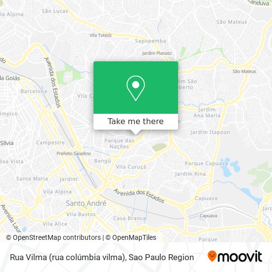Rua Vilma (rua colúmbia vilma) map