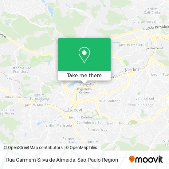 Mapa Rua Carmem Silva de Almeida