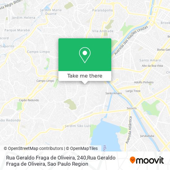 Mapa Rua Geraldo Fraga de Oliveira, 240,Rua Geraldo Fraga de Oliveira