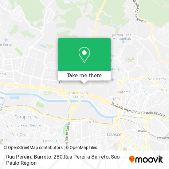 Rua Pereira Barreto, 280,Rua Pereira Barreto map