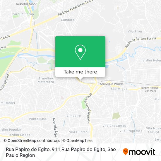 Rua Papiro do Egito, 911,Rua Papiro do Egito map