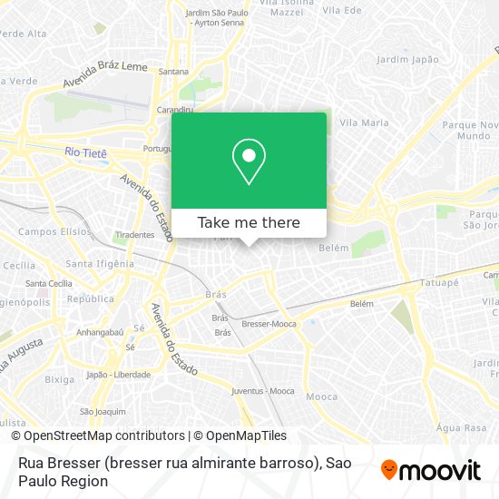 Rua Bresser (bresser rua almirante barroso) map