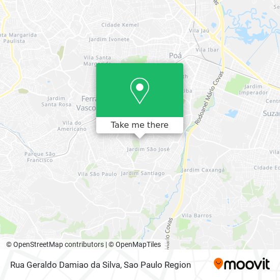 Rua Geraldo Damiao da Silva map