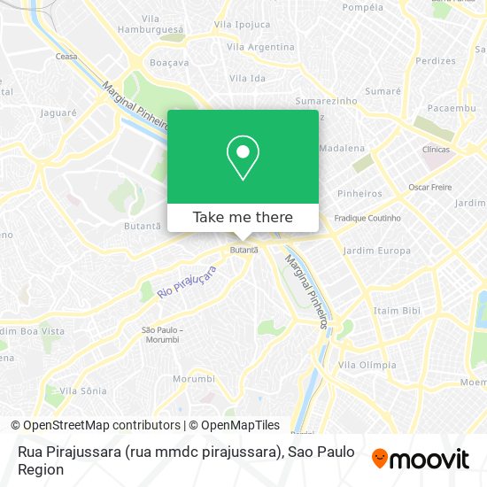 Rua Pirajussara (rua mmdc pirajussara) map