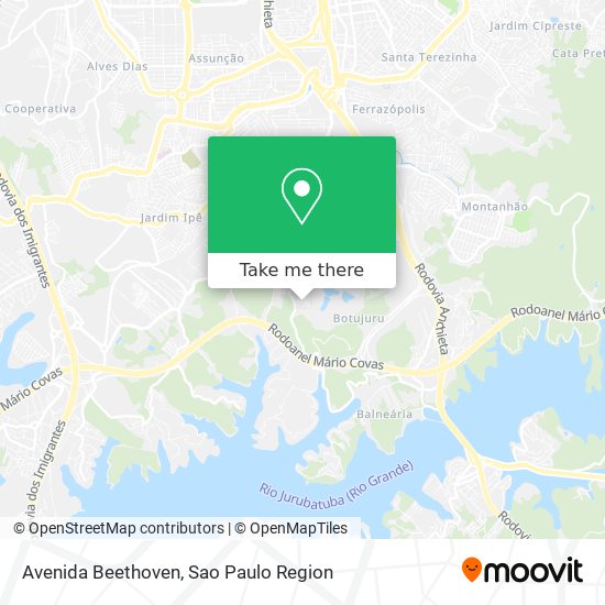 Mapa Avenida Beethoven