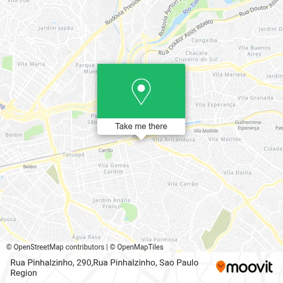 Rua Pinhalzinho, 290,Rua Pinhalzinho map