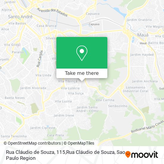 Rua Cláudio de Souza, 115,Rua Cláudio de Souza map