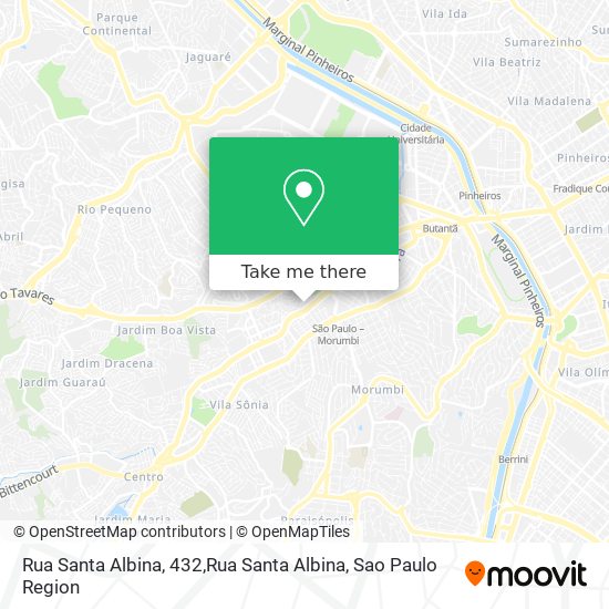 Rua Santa Albina, 432,Rua Santa Albina map