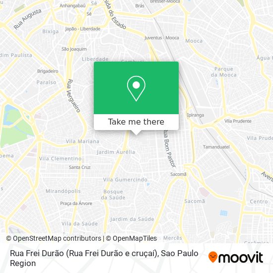 Rua Frei Durão (Rua Frei Durão e cruçaí) map