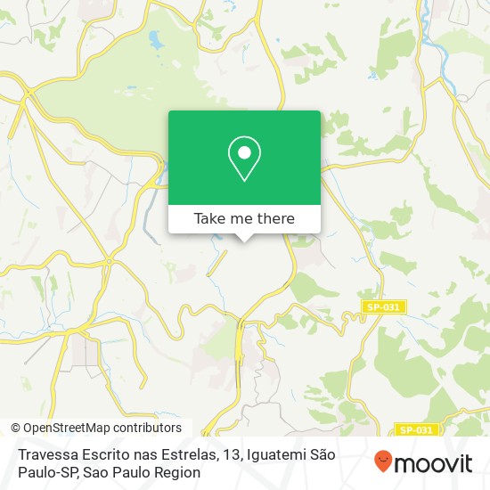 Travessa Escrito nas Estrelas, 13, Iguatemi São Paulo-SP map