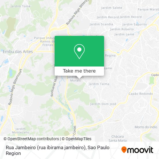 Mapa Rua Jambeiro (rua ibirama jambeiro)