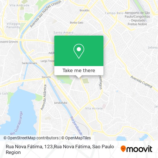 Mapa Rua Nova Fátima, 123,Rua Nova Fátima