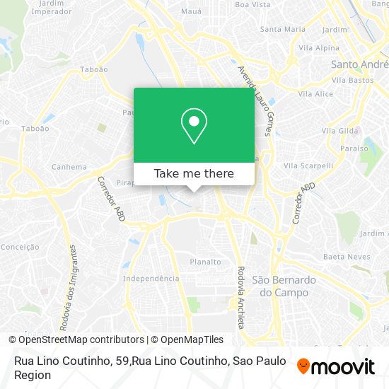 Mapa Rua Lino Coutinho, 59,Rua Lino Coutinho