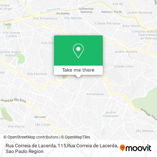 Mapa Rua Correia de Lacerda, 115,Rua Correia de Lacerda