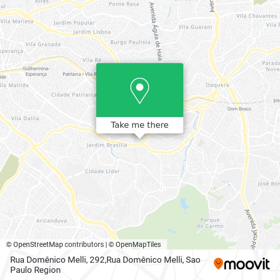 Mapa Rua Domênico Melli, 292,Rua Domênico Melli