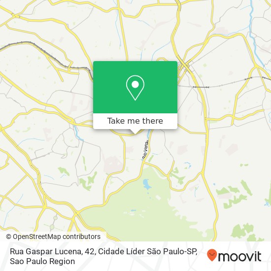 Rua Gaspar Lucena, 42, Cidade Líder São Paulo-SP map