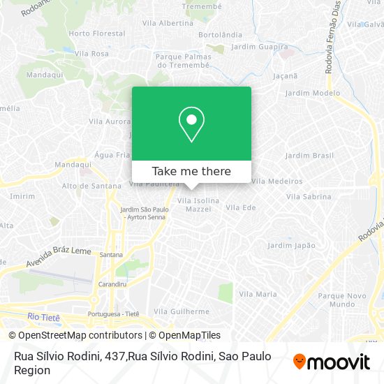 Rua Sílvio Rodini, 437,Rua Sílvio Rodini map