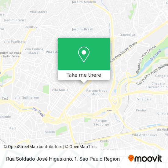 Rua Soldado José Higaskino, 1 map
