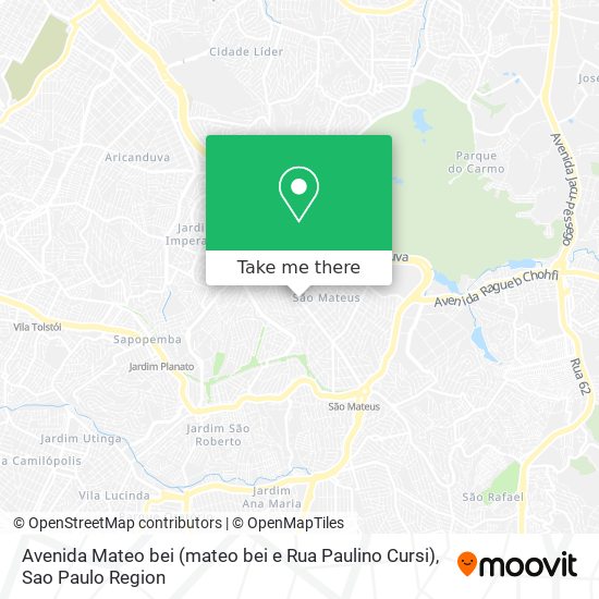 Avenida Mateo bei (mateo bei e Rua Paulino Cursi) map