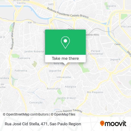 Rua José Cid Stella, 471 map