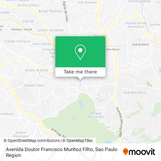 Mapa Avenida Doutor Francisco Munhoz Filho