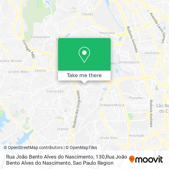 Rua João Bento Alves do Nascimento, 130,Rua João Bento Alves do Nascimento map