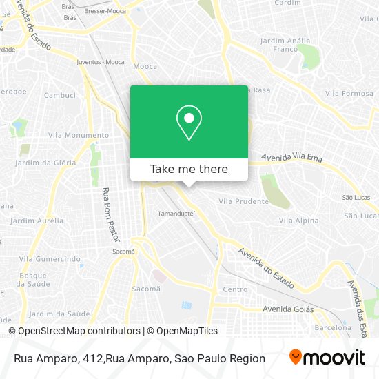 Mapa Rua Amparo, 412,Rua Amparo