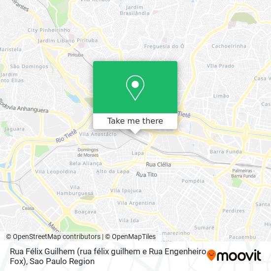 Rua Félix Guilhem (rua félix guilhem e Rua Engenheiro Fox) map