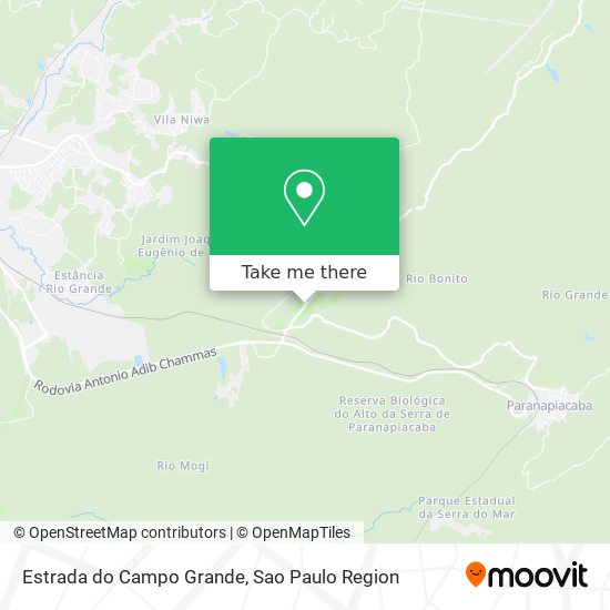 Estrada do Campo Grande map