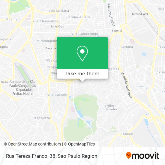 Mapa Rua Tereza Franco, 38