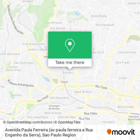 Avenida Paula Ferreira (av paula ferreira e Rua Engenho da Serra) map