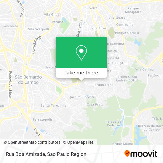 Rua Boa Amizade map