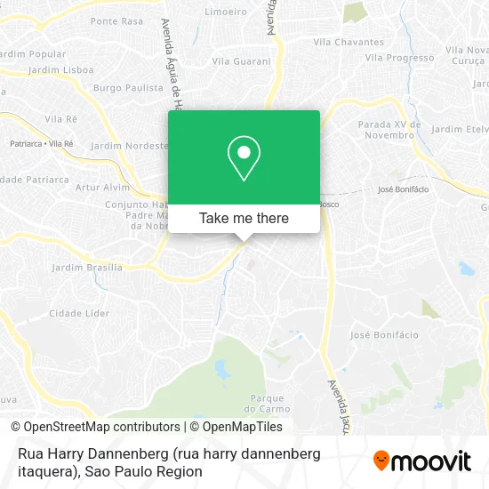 Rua Harry Dannenberg (rua harry dannenberg itaquera) map