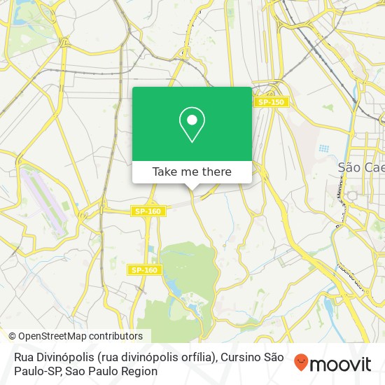Mapa Rua Divinópolis (rua divinópolis orfília), Cursino São Paulo-SP