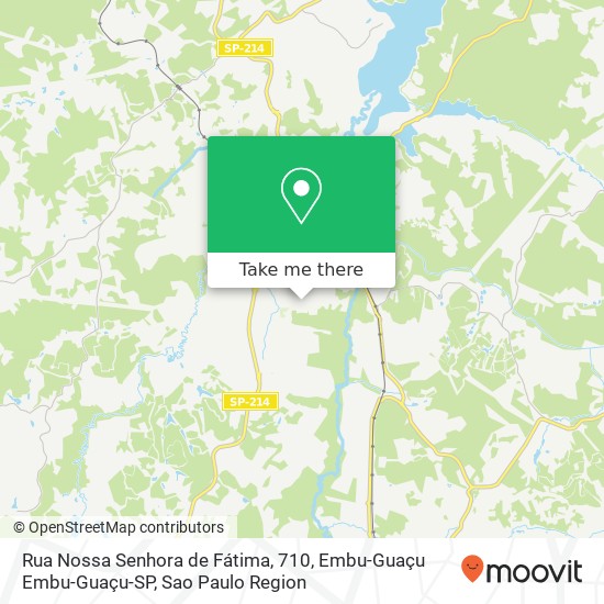 Mapa Rua Nossa Senhora de Fátima, 710, Embu-Guaçu Embu-Guaçu-SP