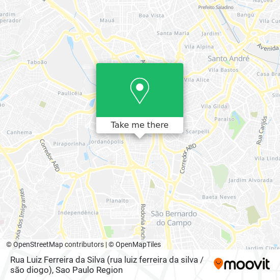 Rua Luiz Ferreira da Silva (rua luiz ferreira da silva / são diogo) map