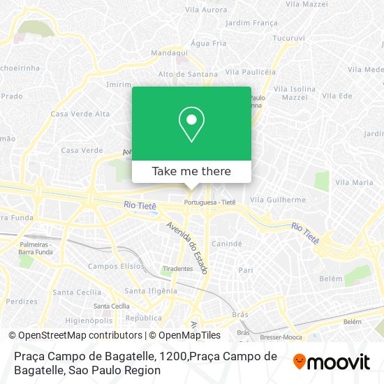 Praça Campo de Bagatelle, 1200,Praça Campo de Bagatelle map