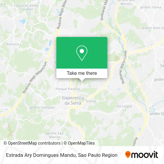 Estrada Ary Domingues Mandu map