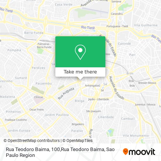 Mapa Rua Teodoro Baima, 100,Rua Teodoro Baima