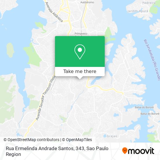 Rua Ermelinda Andrade Santos, 343 map